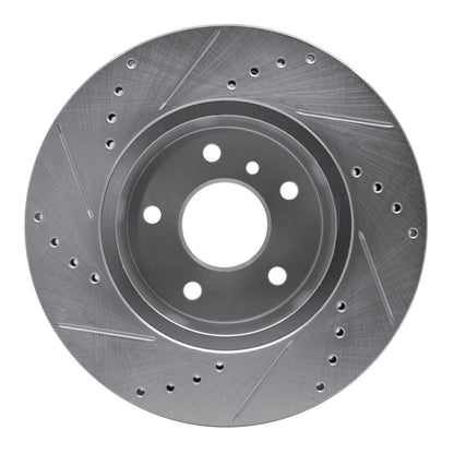 R1 Concepts R1 99-04 Land Rover Discovery Front Right Drilled & Slotted Silver Brake Rotor