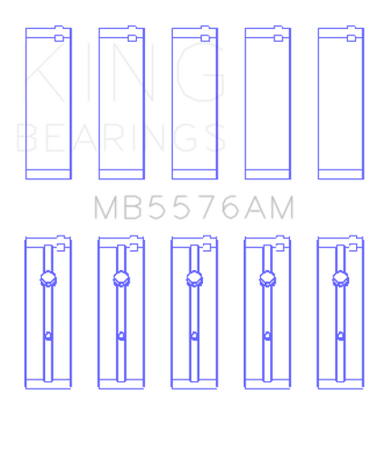 King Engine Bearings Ford J4B/J4C (Size +0.75mm) Main Bearing Set