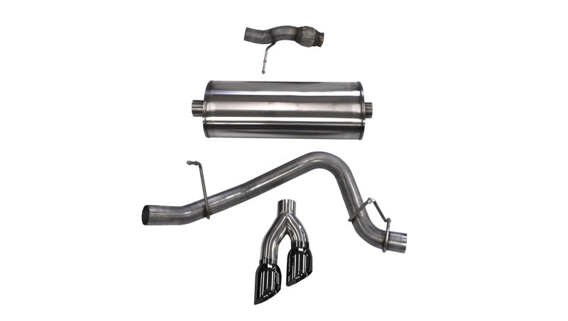 CORSA Performance Corsa 2015-2020 Chevy Tahoe/GMC Yukon Cat-Back Exhaust Sport 3in Single Side Twin Black 4in Tips