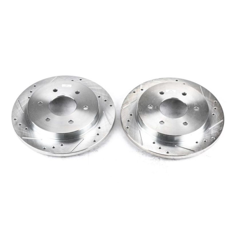 PowerStop Power Stop 04-10 Infiniti QX56 Rear Evolution Drilled & Slotted Rotors - Pair