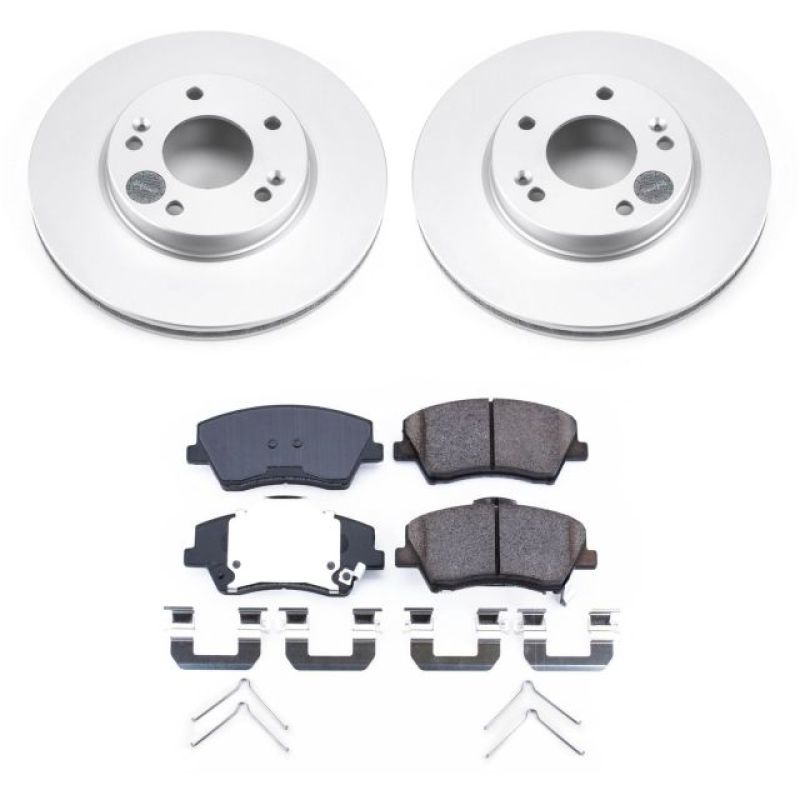 PowerStop Power Stop 17-19 Hyundai Ioniq Front Z17 Evolution Geomet Coated Brake Kit
