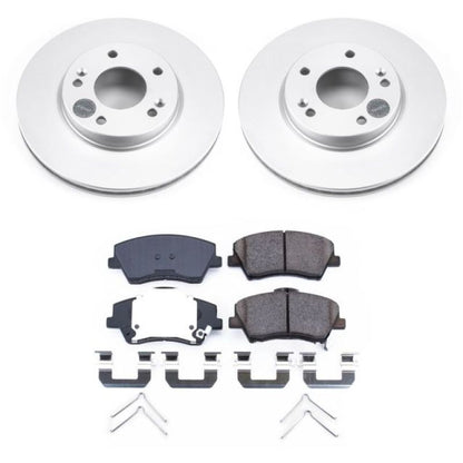 PowerStop Power Stop 17-19 Hyundai Ioniq Front Z17 Evolution Geomet Coated Brake Kit