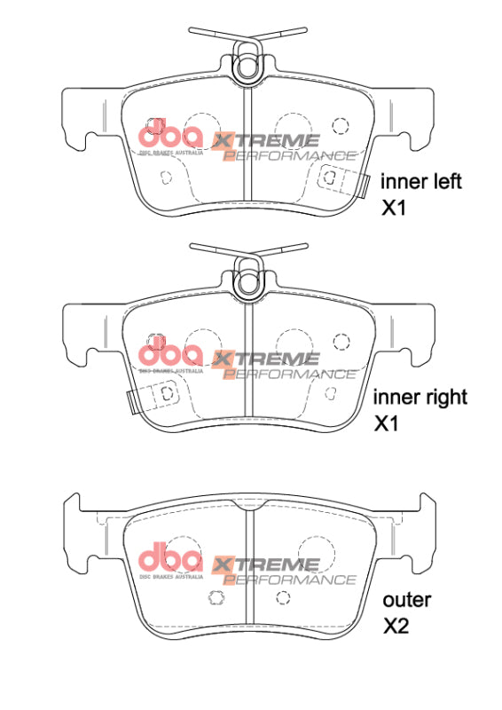 DBA 2017+ Honda Civic Type-R (FK8/FL5) XP Performance Rear Brake Pads