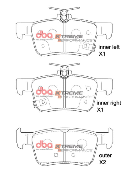 DBA 2017+ Honda Civic Type-R (FK8/FL5) XP Performance Rear Brake Pads