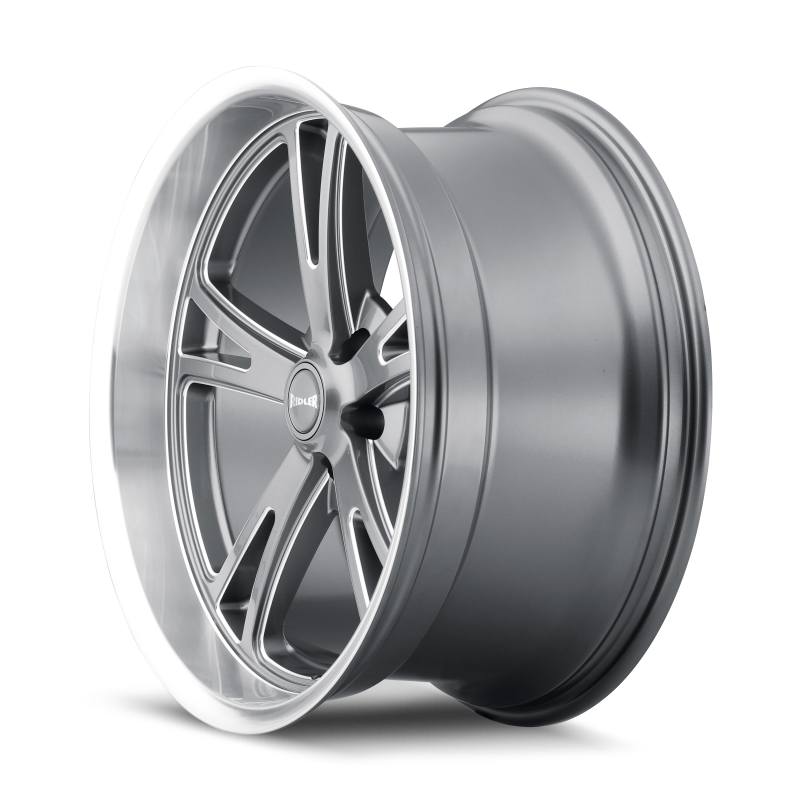 Ridler Wheels Ridler 606 17x8 / 5x120.65 BP / 0mm Offset / 83.82mm Hub Gloss Grey Machined Wheel