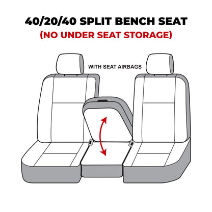 Covercraft 11-16 Dodge Ram Polycotton SeatSaver Custom Front Row Seat Covers - Charcoal