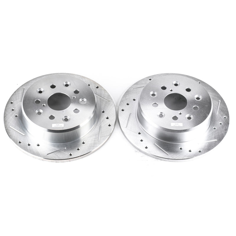 PowerStop Power Stop 98-05 Lexus GS300 Rear Evolution Drilled & Slotted Rotors - Pair