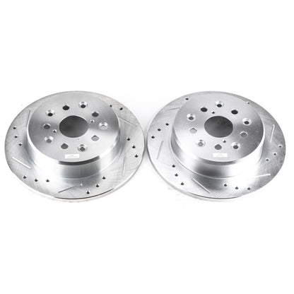 PowerStop Power Stop 98-05 Lexus GS300 Rear Evolution Drilled & Slotted Rotors - Pair