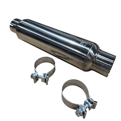 Kooks Headers Kooks 3in. Round Clamp In Muffler 14in. Long Polished Stainless Steel