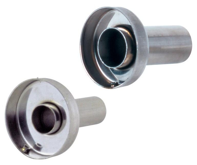 Vibrant 3.90in OD Low Inner Silencer Muffler w/ 3.90in ID Single Wall Exh Tip2.5in OD Tuning Tube