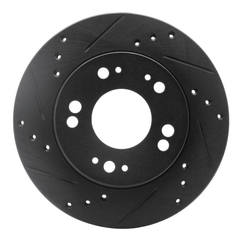 R1 Concepts R1 90-05 Chrysler SEBRING Front Left Drilled & Slotted Black Brake Rotor