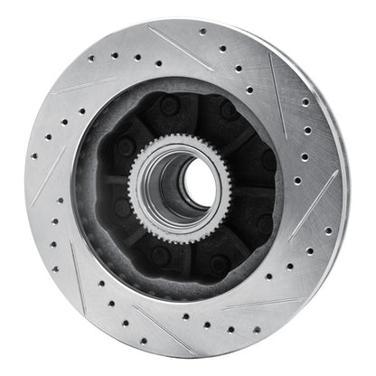 R1 Concepts R1 92-02 Chevrolet Suburban 2500 Front Left Drilled & Slotted Silver Brake Rotor