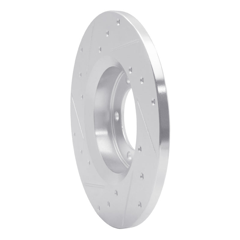 R1 Concepts R1 75-83 Toyota Pickup Front Right Drilled & Slotted Silver Brake Rotor
