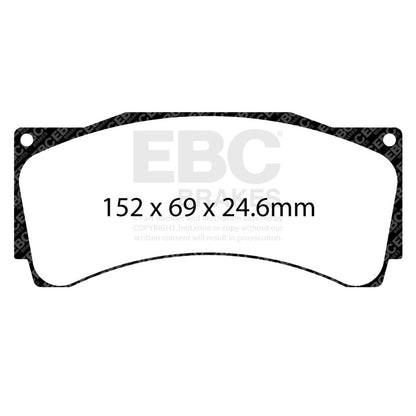 EBC Racing 16-21 Audi RS3 LMS (Race Car) 2.0 Turbo RP-1 Race Front Brake Pads