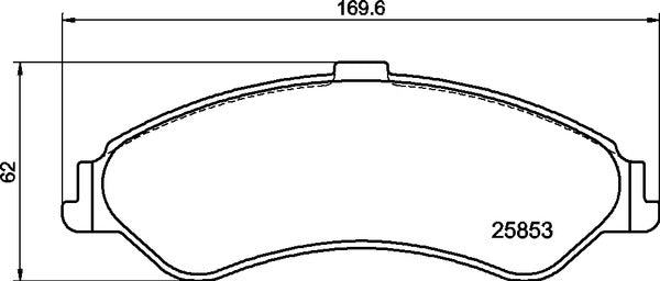Mintex MDB3329 Brake Pad Set, disc brake