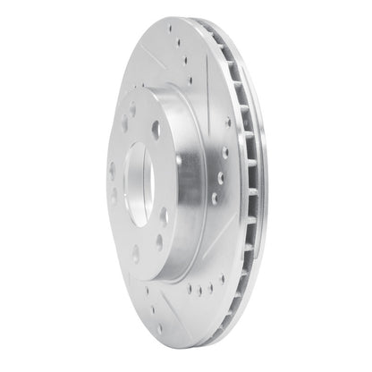 R1 Concepts R1 87-93 Mercedes-Benz 190E Front Right Drilled & Slotted Silver Brake Rotor