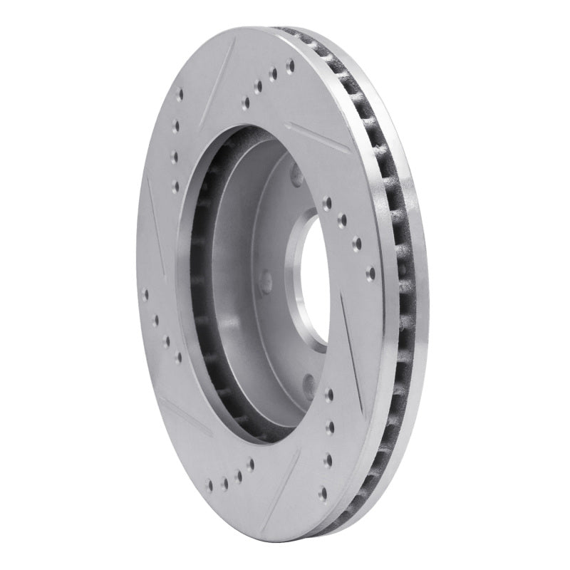 R1 Concepts R1 1979-1998 Buick Riviera Front/Rear Right Drilled & Slotted Silver Brake Rotor