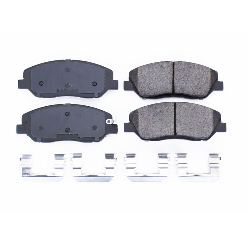 PowerStop Power Stop 07-10 Hyundai Entourage Front Z17 Evolution Ceramic Brake Pads w/Hardware