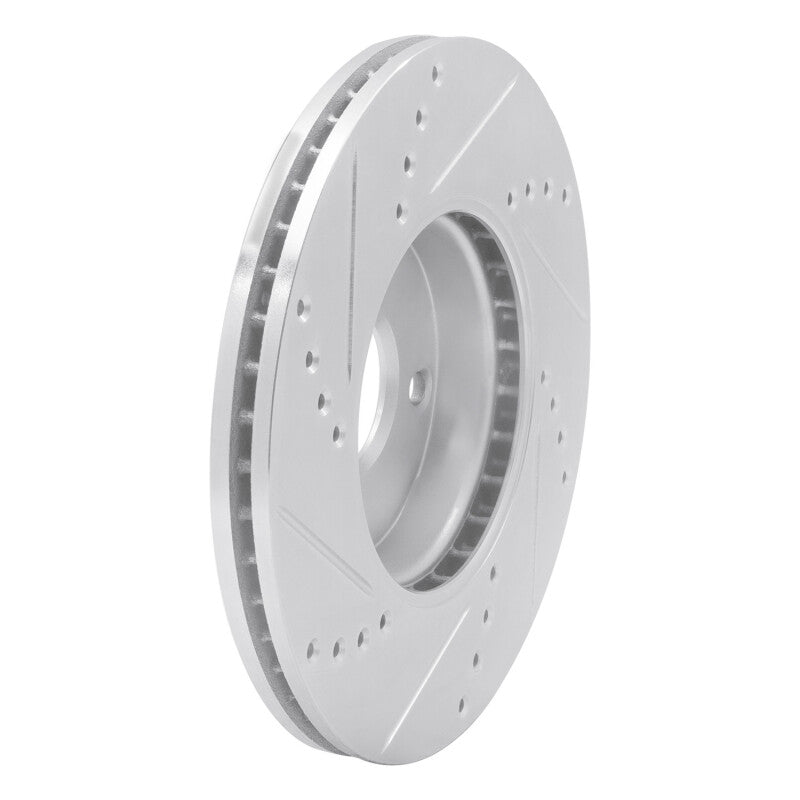 R1 Concepts R1 16-25 Mazda 2 (Mexico) Front Right Drilled & Slotted Silver Brake Rotor