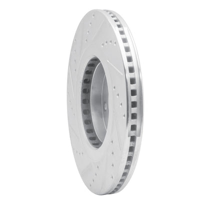 R1 Concepts R1 16-25 Mazda 6 Front Right Drilled & Slotted Silver Brake Rotor