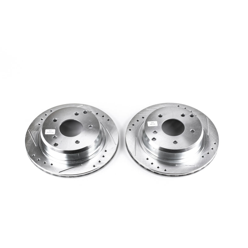 PowerStop Power Stop 84-87 Chevrolet Corvette Rear Evolution Drilled & Slotted Rotors - Pair