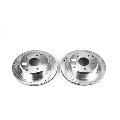 PowerStop Power Stop 84-87 Chevrolet Corvette Rear Evolution Drilled & Slotted Rotors - Pair