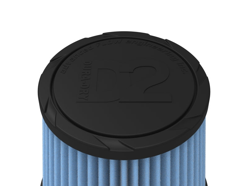 aFe POWER Universal Clamp-On Air Filter w/ D2 Dura-Dry Media - 5in F x 6.5in B x 4.75in T x 6in H