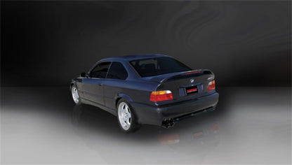 CORSA Performance Corsa 1992-1999 BMW 325i/is Coupe E36 Black Sport Cat-Back Exhaust