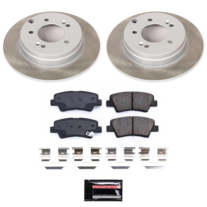PowerStop Power Stop 09-10 Hyundai Sonata Rear Semi-Coated Rotor Kit