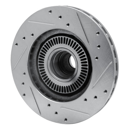 R1 Concepts R1 98-02 Ford Ranger (USA/Canada) Front Left Drilled & Slotted Silver Brake Rotor