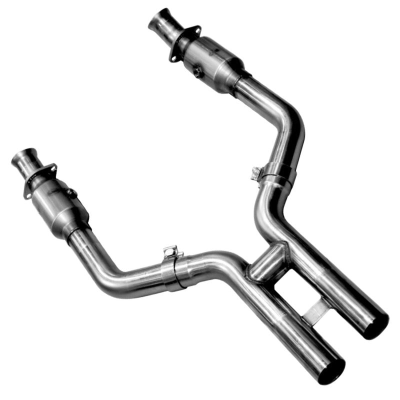 Kooks Headers Kooks 05-10 Ford Mustang GT 2 1/2in x 2 1/2in OEM Exhaust GREEN Cat H Pipe