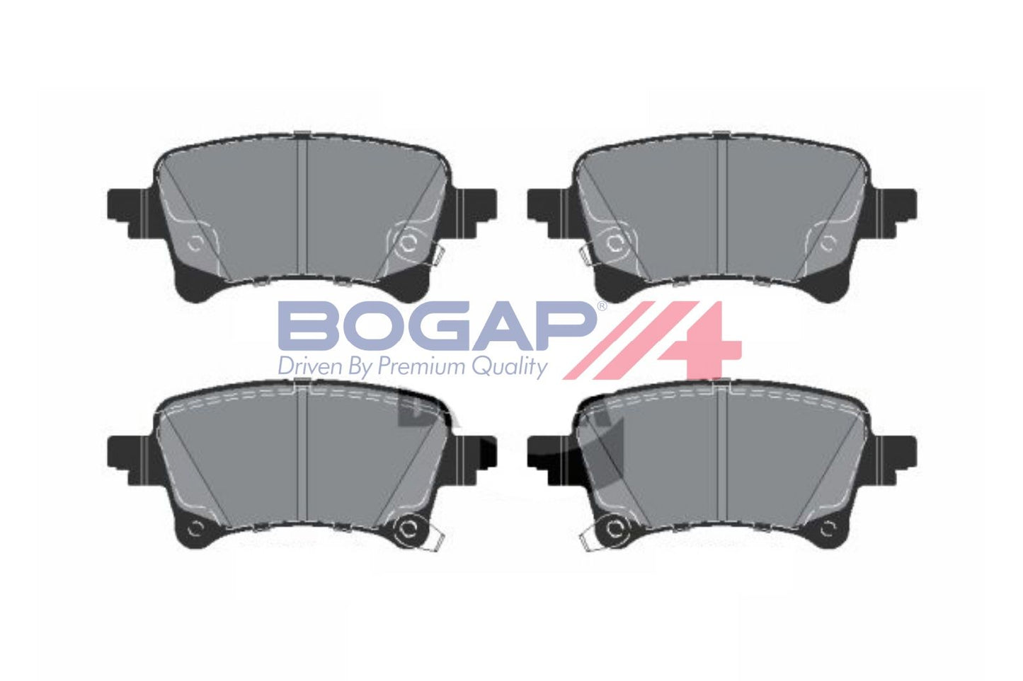 BOGAP W8210130 Brake Pad Set, Disc Brake | ML Performance Car Parts
