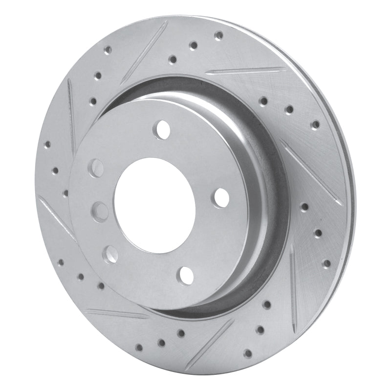 R1 Concepts R1 99-06 BMW 325CI (USA/Canada) Rear Left Drilled & Slotted Silver Brake Rotor