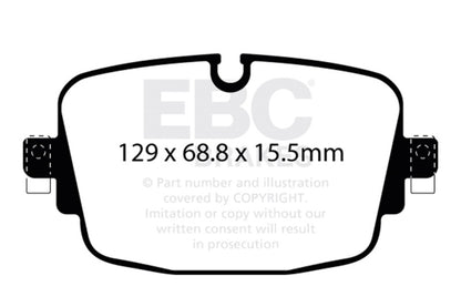 EBC Racing 20-24 Audi RS6 4.0TT Rear RP-1 Race Brake Pads