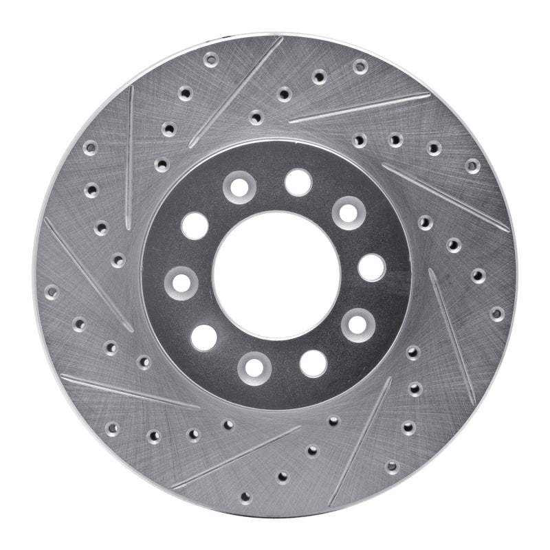 R1 Concepts R1 99-03 Ford Windstar Front Left Drilled & Slotted Silver Brake Rotor