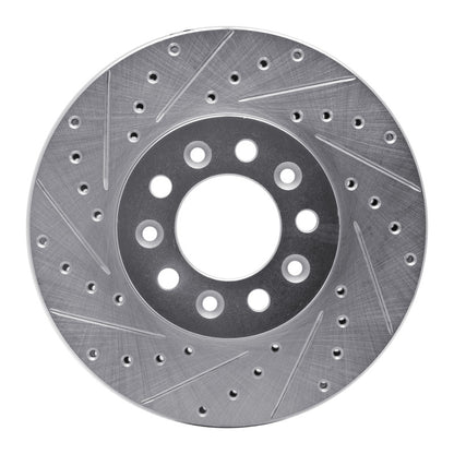 R1 Concepts R1 99-03 Ford Windstar Front Left Drilled & Slotted Silver Brake Rotor