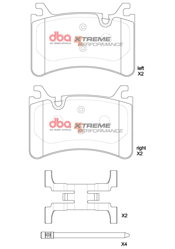 DBA 2016+ Alfa Romeo Giulia Quadrifoglio XP Performance Rear Brake Pads