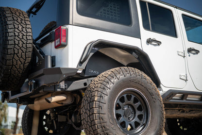 DV8 Offroad 07-18 Jeep Wrangler JK Rear Inner Fender - Satin Black