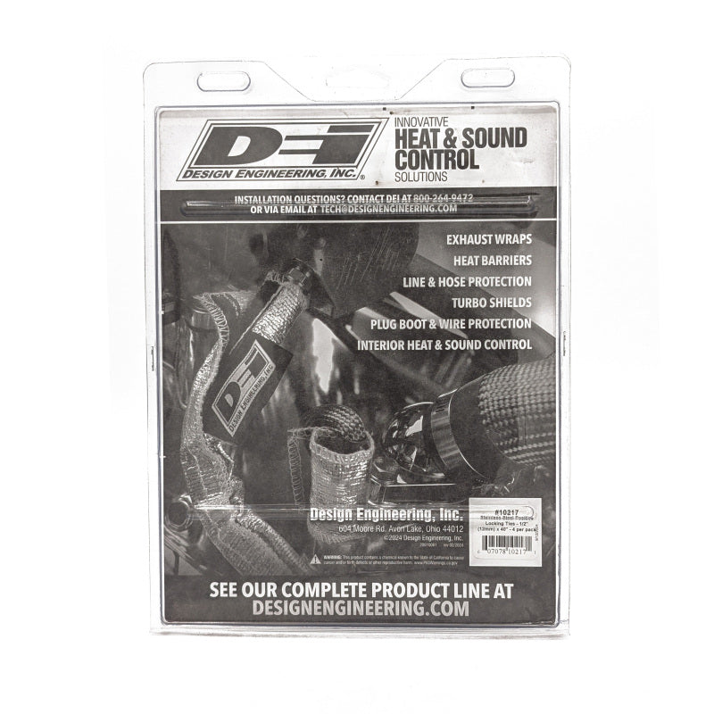 DEI Stainless Steel Positive Locking Tie 1/2in (12mm) x 40in - 4 per pack