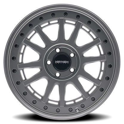 Mayhem 8305 Compass 20x9 / 5x127 BP/ 0mm Offset / 78.1mm Hub Matte Gunmetal w/Blk Bolt Wheel