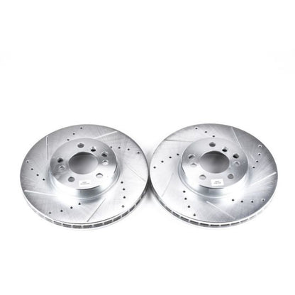 PowerStop Power Stop 00-06 BMW X5 Front Evolution Drilled & Slotted Rotors - Pair