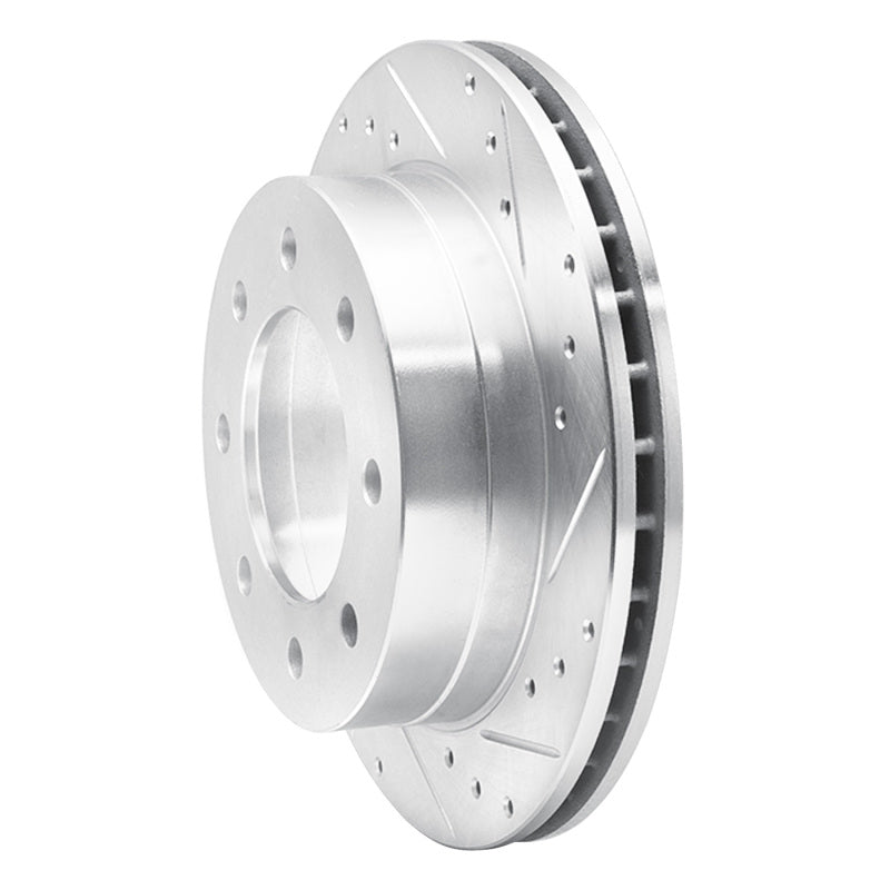 R1 Concepts R1 03-05 Chevrolet Suburban 2500 Rear Right Drilled & Slotted Silver Brake Rotor