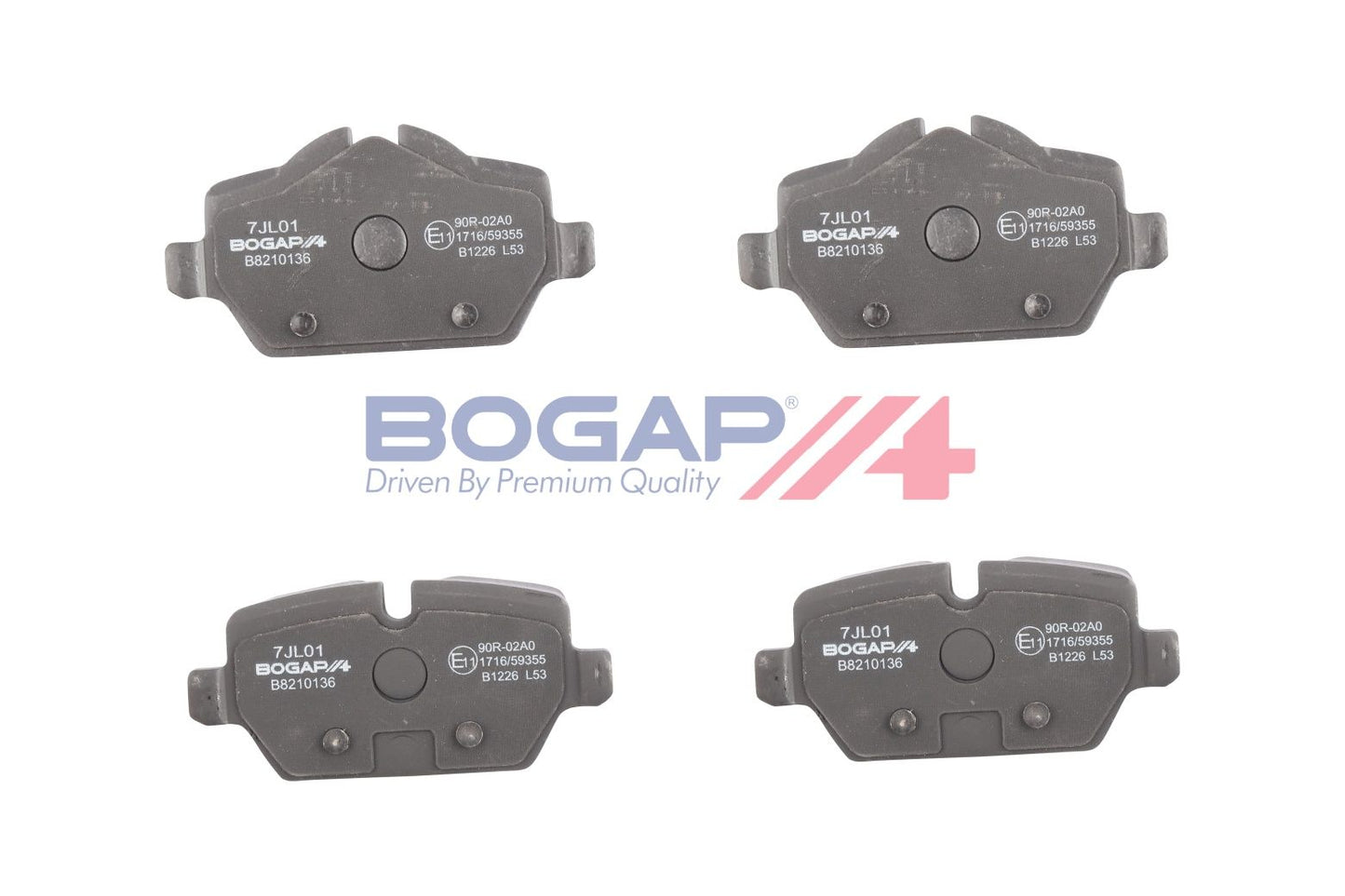 BOGAP B8210136 Brake Pad Set, Disc Brake | ML Performance Car Parts