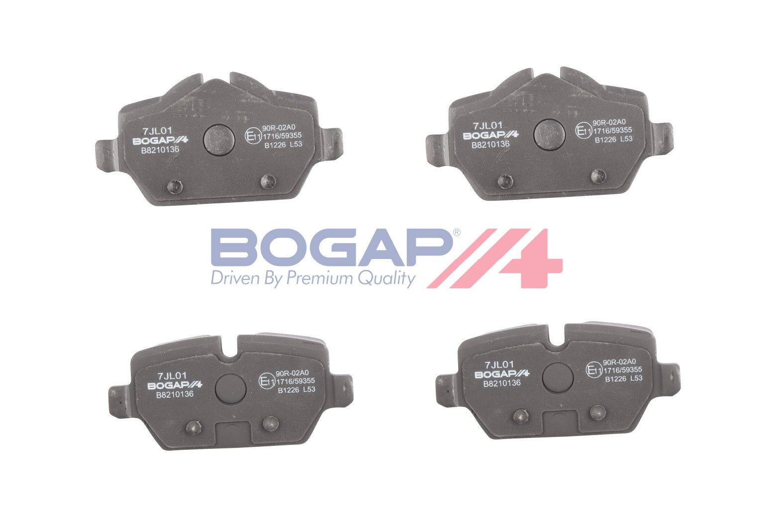 BOGAP B8210136 Brake Pad Set, Disc Brake | ML Performance Car Parts