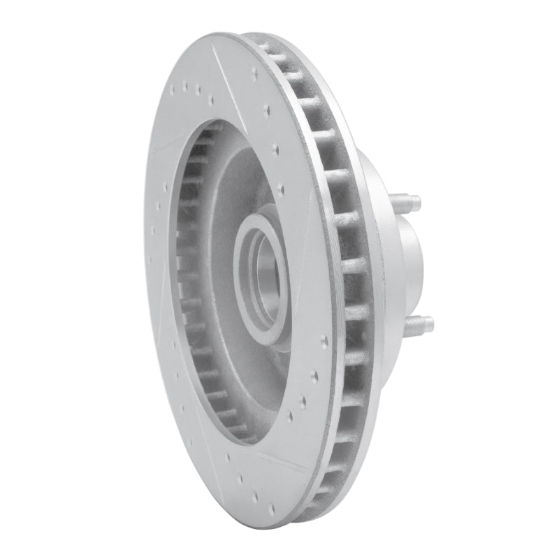 R1 Concepts R1 73-73 Ford Country Squire Front Left Drilled & Slotted Silver Brake Rotor