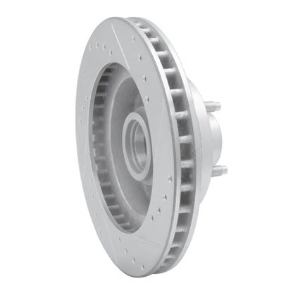 R1 Concepts R1 73-73 Ford Country Squire Front Left Drilled & Slotted Silver Brake Rotor