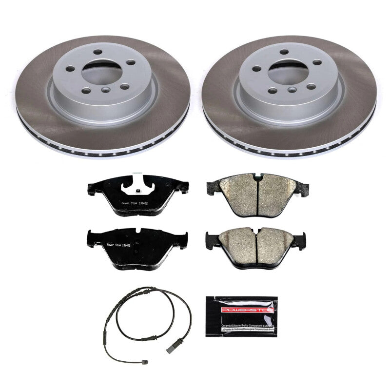 PowerStop Power Stop 12-16 BMW 528i xDrive Front Semi-Coated Rotor Kit