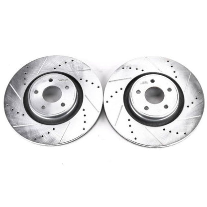 PowerStop Power Stop 13-18 Ford Focus Front Evolution Drilled & Slotted Rotors - Pair