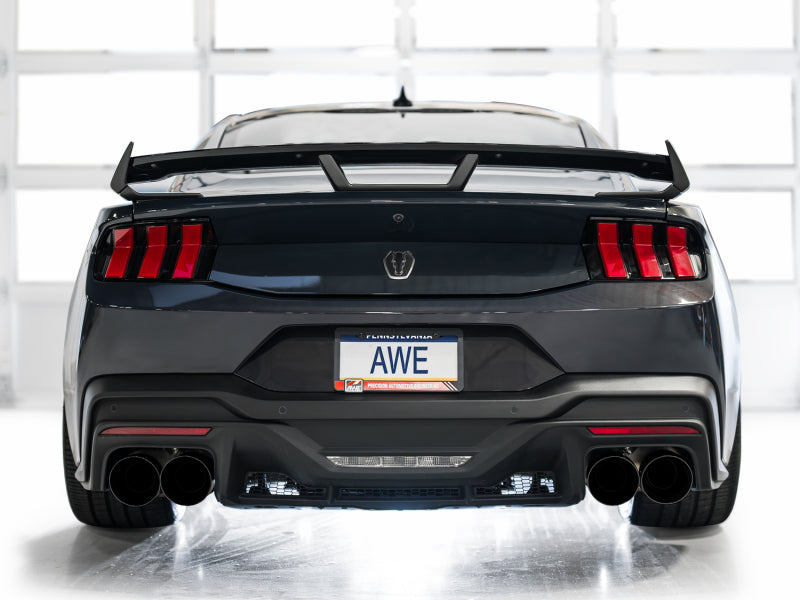 AWE Tuning AWE 2024 Ford Mustang Dark Horse S650 RWD Track Edition Cat-Back Exhaust w/ Quad Diamond Black Tips