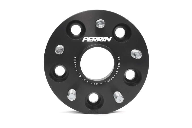 Perrin Performance PERRIN Subaru 25mm Wheel Spacers 5x114.3 BP w/56mm Hub - Black